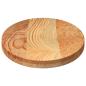 Preview: Tischplatte Hellbraun 100x50x4 cm Massivholz Eiche Oval