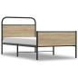 Preview: Bettgestell ohne Matratze 90x200 cm Sonoma-Eiche Holzwerkstoff