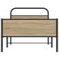 Preview: Bettgestell ohne Matratze 90x200 cm Sonoma-Eiche Holzwerkstoff