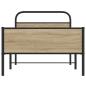 Preview: Bettgestell ohne Matratze 100x200 cm Sonoma-Eiche Holzwerkstoff