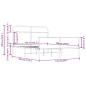 Preview: Bettgestell ohne Matratze 135x190 cm Sonoma-Eiche Holzwerkstoff