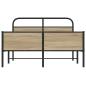Preview: Bettgestell ohne Matratze 140x200 cm Sonoma-Eiche Holzwerkstoff