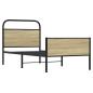 Preview: Bettgestell ohne Matratze 75x190 cm Sonoma-Eiche Holzwerkstoff