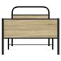 Preview: Bettgestell ohne Matratze 75x190 cm Sonoma-Eiche Holzwerkstoff