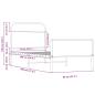 Preview: Bettgestell ohne Matratze 75x190 cm Sonoma-Eiche Holzwerkstoff