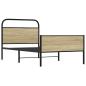 Preview: Bettgestell ohne Matratze 100x200 cm Sonoma-Eiche Holzwerkstoff