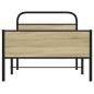 Preview: Bettgestell ohne Matratze 100x200 cm Sonoma-Eiche Holzwerkstoff