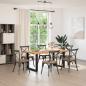Preview: Tischplatte Hellbraun 180x100x4,2cm Massivholz Eiche Rechteckig