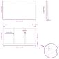 Preview: Tischplatte Hellbraun 180x100x4,2cm Massivholz Eiche Rechteckig