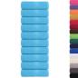 Preview: Gästetücher 10 Stk. Türkis 30x50 cm 360 g/m² 100% Baumwolle