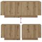 Preview: Nachttisch Artisan-Eiche 100x35x40 cm Holzwerkstoff