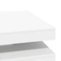 Preview: Couchtisch 360-Grad Drehbar Weiß 90x90x34,5 cm