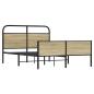 Preview: Bettgestell ohne Matratze 120x190 cm Sonoma-Eiche Holzwerkstoff