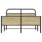 Preview: Bettgestell ohne Matratze 120x190 cm Sonoma-Eiche Holzwerkstoff