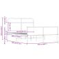 Preview: Bettgestell ohne Matratze 120x190 cm Sonoma-Eiche Holzwerkstoff