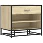 Preview: Schuhbank Sonoma-Eiche 60x40x53,5 cm Holzwerkstoff und Metall