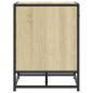 Preview: Schuhbank Sonoma-Eiche 60x40x53,5 cm Holzwerkstoff und Metall