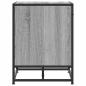 Preview: Schuhbank Grau Sonoma 60x40x53,5 cm Holzwerkstoff und Metall