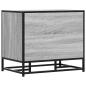 Preview: Schuhbank Grau Sonoma 60x40x53,5 cm Holzwerkstoff und Metall