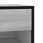 Preview: Schuhbank Grau Sonoma 60x40x53,5 cm Holzwerkstoff und Metall