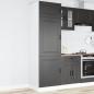 Preview: ARDEBO.de - Küchenschrank Porto Schwarz Holzwerkstoff