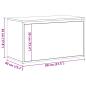 Preview: Flurbank 80x40x45 cm Artisan-Eiche Holzwerkstoff