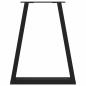 Preview: Couchtischbeine V-Form 2 Stk. Schwarz 60x(72-73) cm Stahl