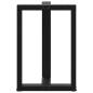 Preview: Esstischbeine T-Form 2 Stk. Schwarz 60x35x(72-73) cm Stahl