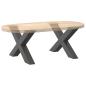 Preview: Couchtischbeine X-Form 2 Stk. Anthrazit 70x(42-43) cm Stahl
