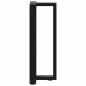 Preview: Konsolentischbeine T-Form 2 Stk. Schwarz 38x25x(72-73) cm Stahl