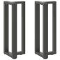 Preview: Konsolentischbeine T-Form 2Stk. Anthrazit 38x25x(72-73)cm Stahl
