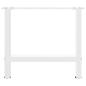 Preview: Couchtischbeine Weiß 2 Stk. 60x(42-43) cm Stahl