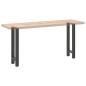Preview: ARDEBO.de - Couchtischbeine Anthrazit 2 Stk. 38x(72-73) cm Stahl