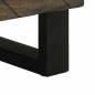 Preview: Nachttisch Schwarz 40x33x46 cm Massivholz Mango