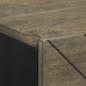 Preview: Sideboard Schwarz 40x33x75 cm Massivholz Mango