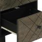Preview: Sideboard Schwarz 40x33x75 cm Massivholz Mango
