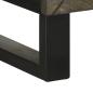 Preview: Sideboard Schwarz 40x33x75 cm Massivholz Mango