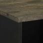 Preview: Sideboard Schwarz 80x33x75 cm Massivholz Mango