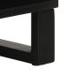 Preview: Sideboard Schwarz 80x33x75 cm Massivholz Mango