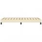 Preview: Bettgestell Creme 100x200 cm Kunstleder