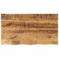 Preview: ARDEBO.de - Tischplatte 100x60x2,5 cm Baumkante Massivholz Raues Mangoholz