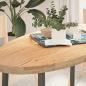 Preview: ARDEBO.de - Tischplatte 120x60x4 cm Massivholz Eiche Oval