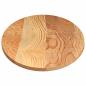 Preview: ARDEBO.de - Tischplatte Hellbraun 140x60x2 cm Massivholz Eiche Oval