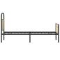 Preview: Bettgestell ohne Matratze 75x190 cm Sonoma-Eiche Holzwerkstoff