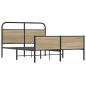 Preview: Bettgestell ohne Matratze 120x190 cm Sonoma-Eiche Holzwerkstoff