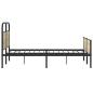 Preview: Bettgestell ohne Matratze 120x190 cm Sonoma-Eiche Holzwerkstoff