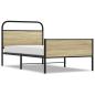 Preview: Bettgestell ohne Matratze 90x190 cm Sonoma-Eiche Holzwerkstoff