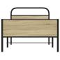 Preview: Bettgestell ohne Matratze 90x190 cm Sonoma-Eiche Holzwerkstoff