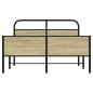 Preview: Bettgestell ohne Matratze 120x200 cm Sonoma-Eiche Holzwerkstoff