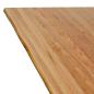 Preview: Tischplatte Hellbraun 280x120x4,2cm Massivholz Eiche Rechteckig